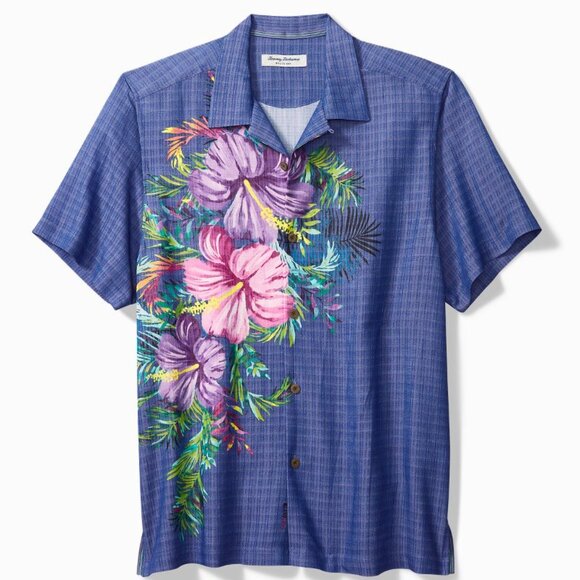 Tommy Bahama Mojito Bay Flora Cres IslandZone® Camp Shirt Men's Sizes $138
